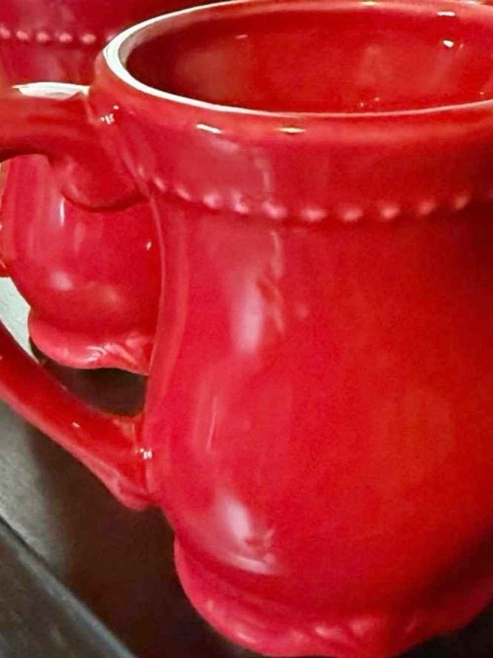 Red Ceramic Mug - Classic Glossy Red